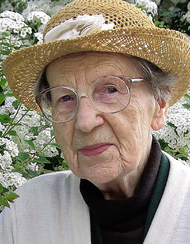 Maria Kassner feiert heute ihren 100. Geburtstag.   | Foto: privat