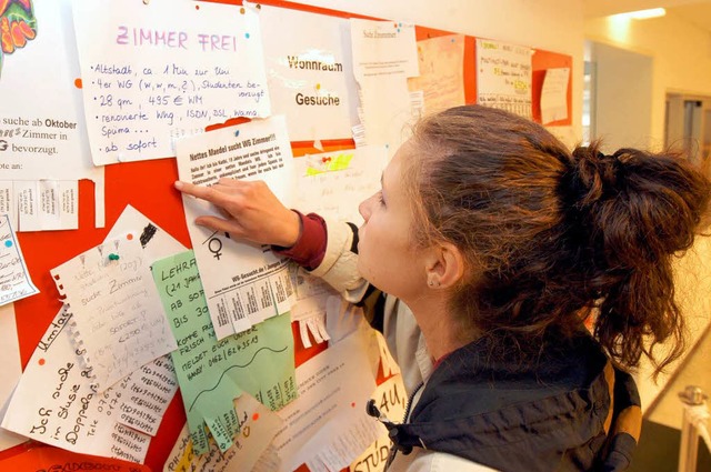 Fr Studenten ist die Wohnungssuche in Freiburg schwierig.  | Foto: Ingo Schneider