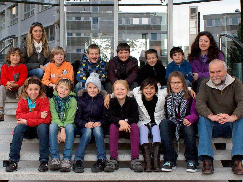 Die Klasse G4 der Dr.-Rudolf-Eberle-Schule aus Todtmoos mit ihrer Lehrerin Patricia Szuszakiewicz