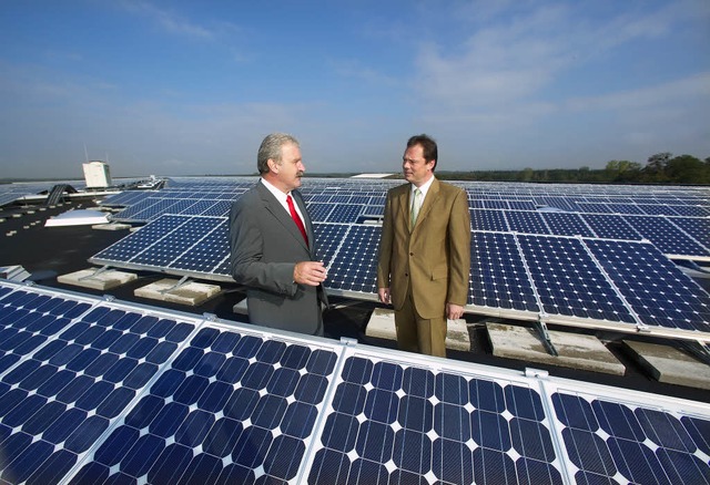 Pionier der Solarenergie: der Verstorbene Georg Salvamoser (links).  | Foto: Lidl