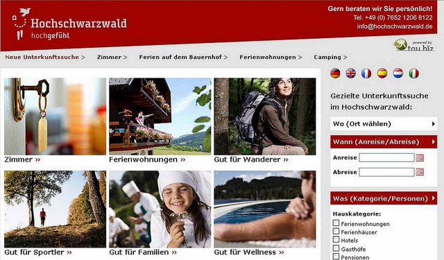 Immer mehr Urlauber buchen mit einem K...e der Hochschwarzwald-Tourismus GmbH . 