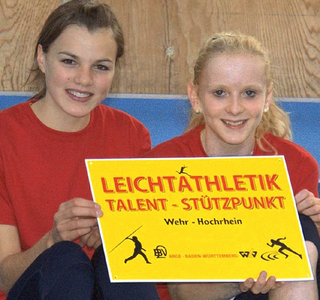 TV Wehr, Talent-Sttzpunkt Leichtathle...a Wunsch und Lilli Richter (von links)  | Foto: Verein