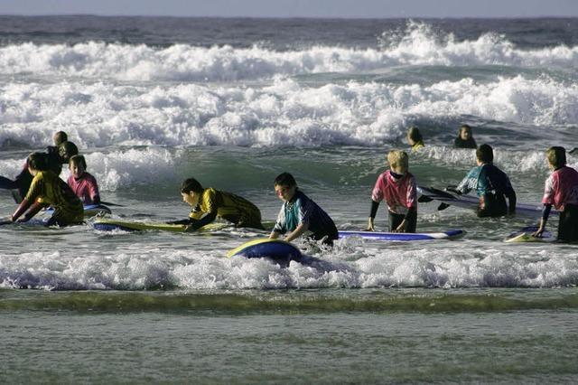 Surfen an Cornwalls Kste