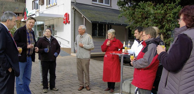 Zum Saisonende trafen sich die Markth...ermeister Herbert Kiefer (2.v links).   | Foto: Hans-Dieter Folles