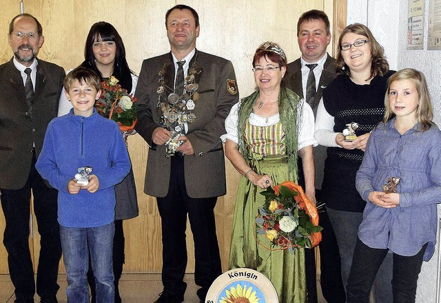 Treffsichere Glckspilze: Karl-Friedri...er, Bernd, Nadine und  Sandrina Zipse.  | Foto: Privat