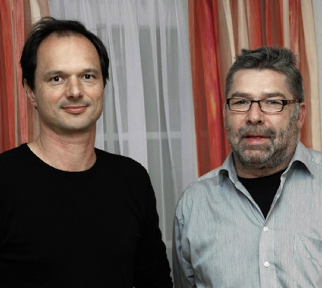 Vorsitzender Uli Dick (links)  und der neue zweite Vorsitzende Thomas Braun.  | Foto: Edgar Steinfelder