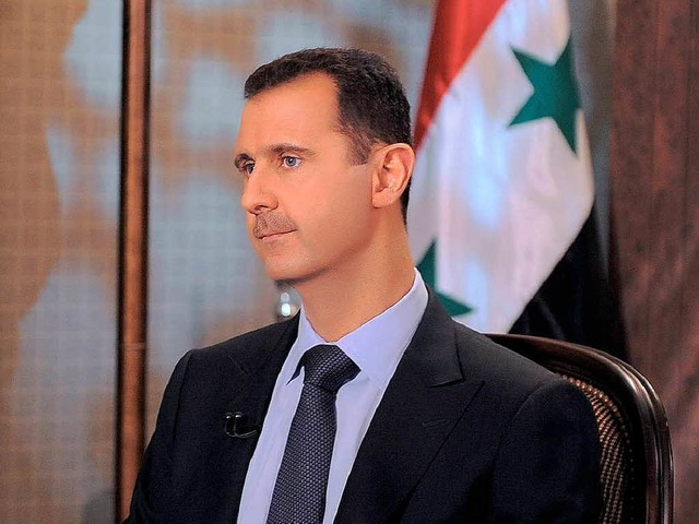 Syriens Machthaber Baschar al-Assad re...en Liga hat das Regime zurckgewiesen.  | Foto: dpa