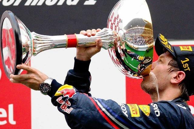 Rekordjäger Vettel gewinnt Indien-Premiere