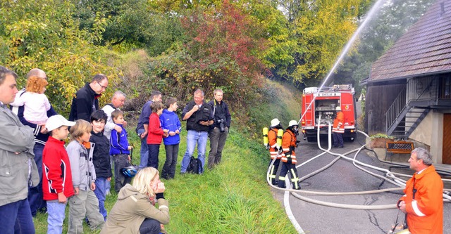 Als schwieriges bungsobjekt wurde  da... Knnen auf und fanden viel Interesse.  | Foto: Dieter Erggelet