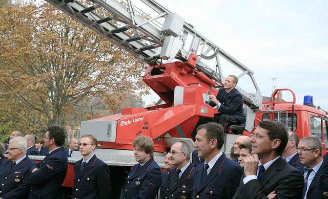 Offiziell ist es  zugegangen bei der E...Fahrzeugs der Ettenheimer Feuerwehr.    | Foto: Sandra Decoux-Kone