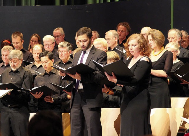 Einen &#8222;Traum erfllt&#8220; hat ...schule. Chor und Solisten brillierten.  | Foto: hans-jrgen hege