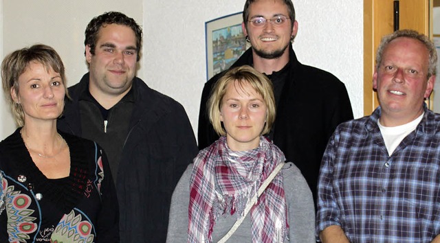 Drei alte und zwei neue Mitglieder hat...n Kurze und Martin Hauns (von links)   | Foto: Sandra von Appen