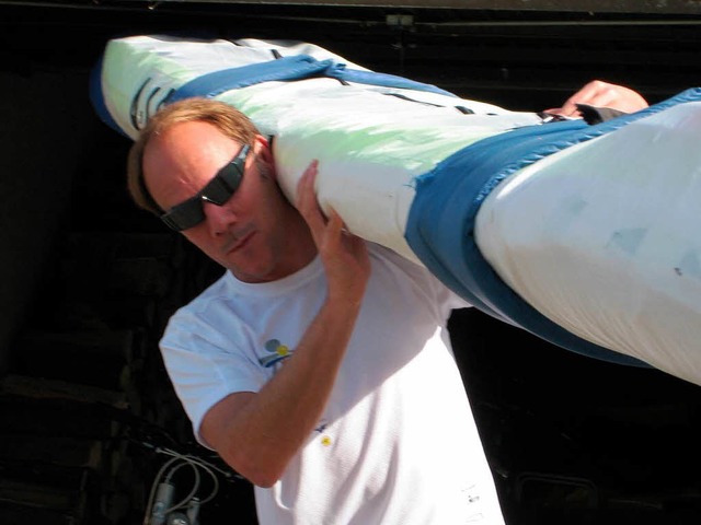 Meister im Drachenflug: Jochen Zeyher aus Gundelfingen.  | Foto: Verein