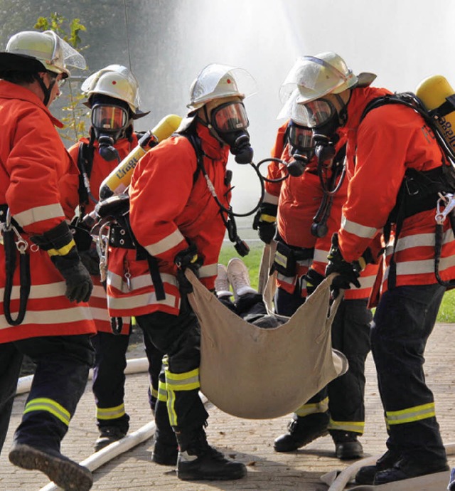 Die &#8222;Rettung&#8220; von Menschen hat geklappt.  | Foto: Monika Weber