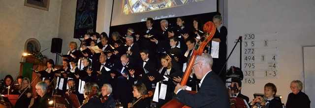 Auf groe Resonanz stie  das Benefizkonzert von Adventus Domini in Zell.  | Foto: Paul Berger