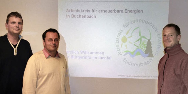 Setzen sich fr regenerative Energien ...en vom Arbeitskreis Buchenbach (v. l.)  | Foto: Irina Strohecker
