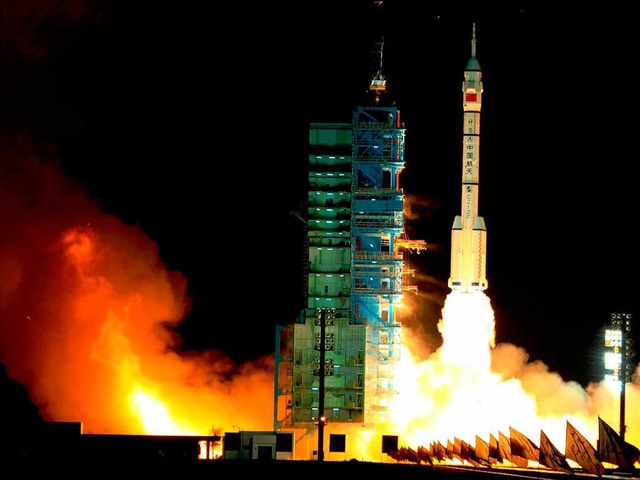 Feuriger Start: Shenzhou 8.  | Foto: AFP