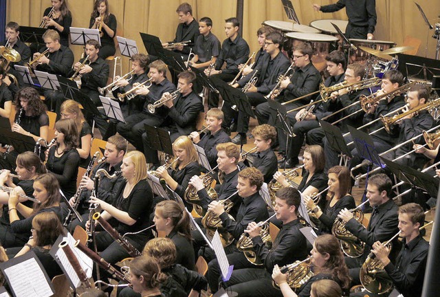 Begeisternder Klangkrper: das Sinfonische Nachwuchsorchester der Ortenau   | Foto: heidi fssel
