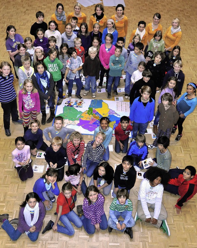 Siebzig Kinder entwickelten bei der Zu...ngen  ihre Vorstellungen einer Stadt.   | Foto: Bamberger