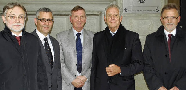 Minister im Amtsgericht  (von links): ...nd Amtsgerichtsdirektor Wolfram Lorenz  | Foto: Thomas Loisl Mink