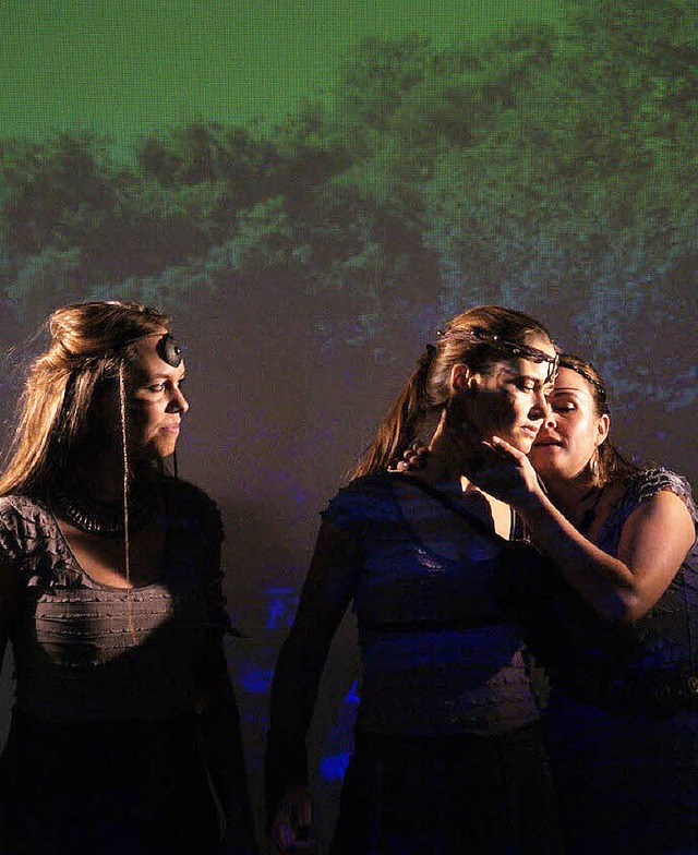 Drei Amazonen: Fabienne Trssel, Karoline Frhlich, Rahel Wlfle   | Foto: pr