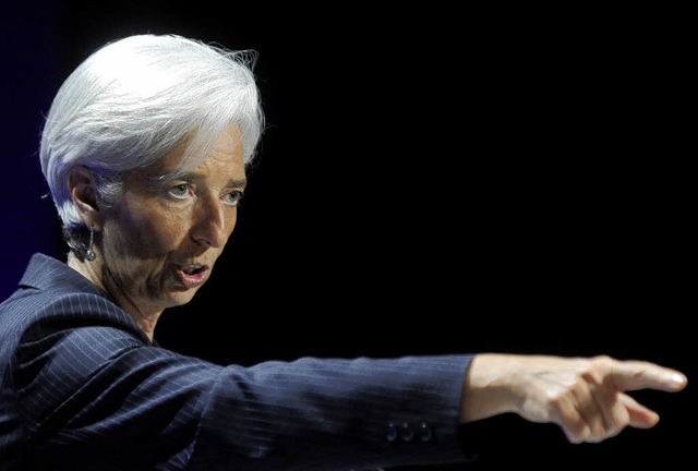 Christine Lagarde, Chefin des Internat...hrungsfonds, nimmt Italien ins Visier.  | Foto: dapd