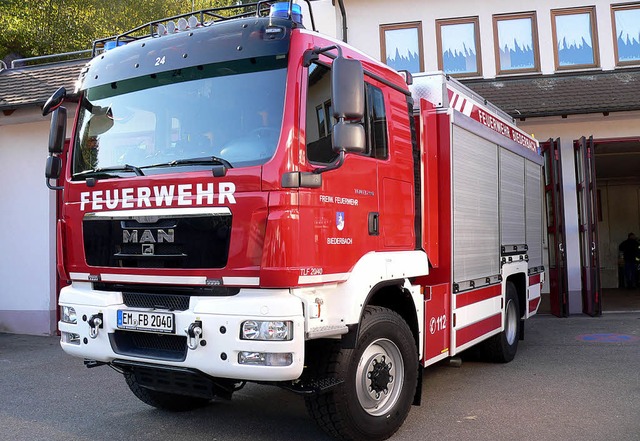 Das neue TLF 20/40 der Freiwilligen Feuerwehr Biederbach.   | Foto: K. Meier