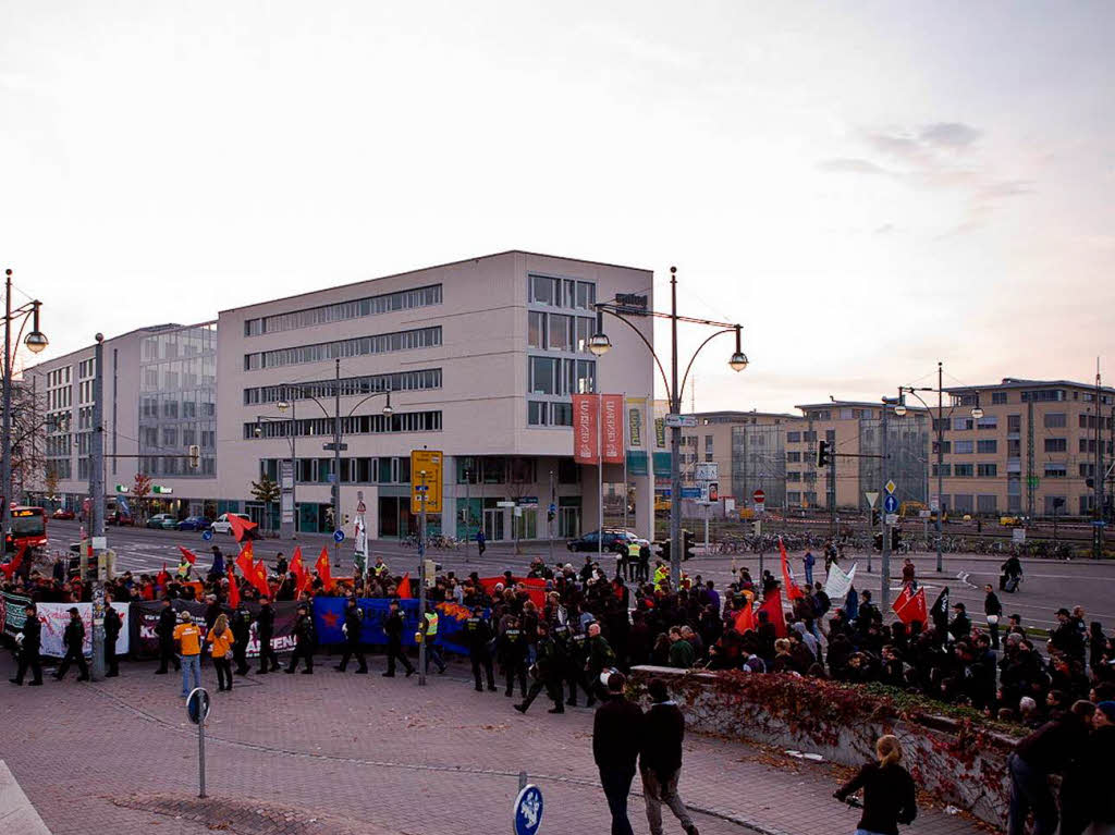 Demo gegen den G20-Gipfel in Freiburg.