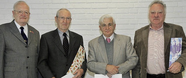 Den Diamantenen Meisterbrief berreich... Wagner, Gregor Kunz und Albert Lamb.   | Foto: Volker Mnch