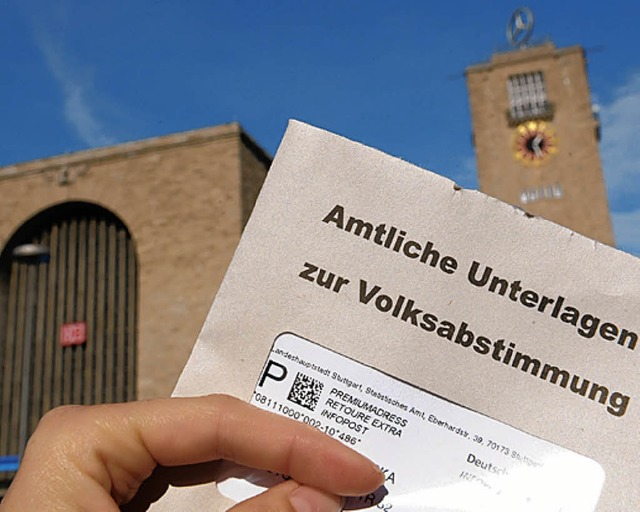 Die Volksabstimmung zu Stuttgart 21 beschftigt die Brger.   | Foto: dpa