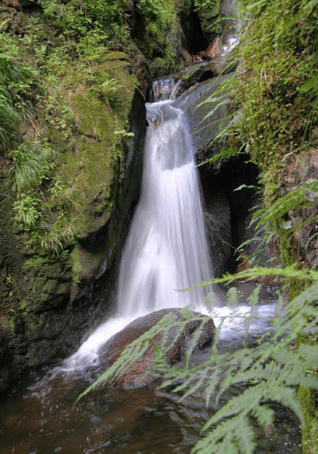 Der Menzenschwander Wasserfall knnte ...chen Attraktionen des Albsteigs sein.   | Foto: Sebastian Hautli