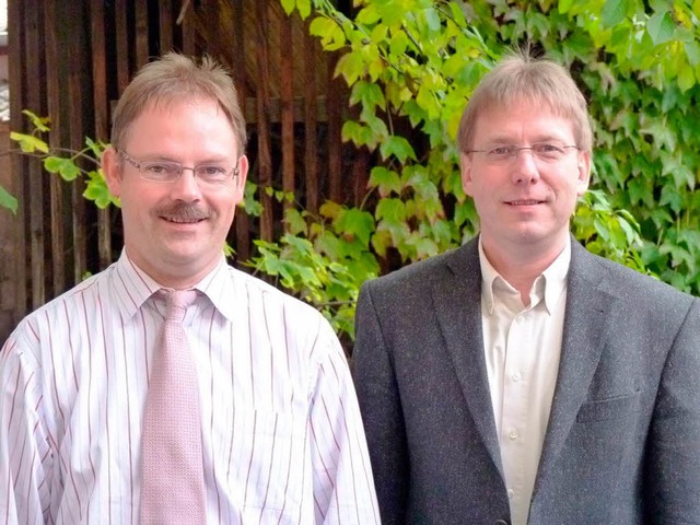 Elmar Kern (links) und Joachim Kittel  | Foto: Christa Hlter-Hassler