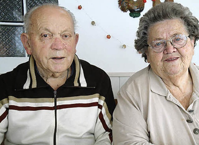 Rudolf und Irmtraud Prezewowsky feiern heute das Fest der diamantenen Hochzeit.   | Foto: bader