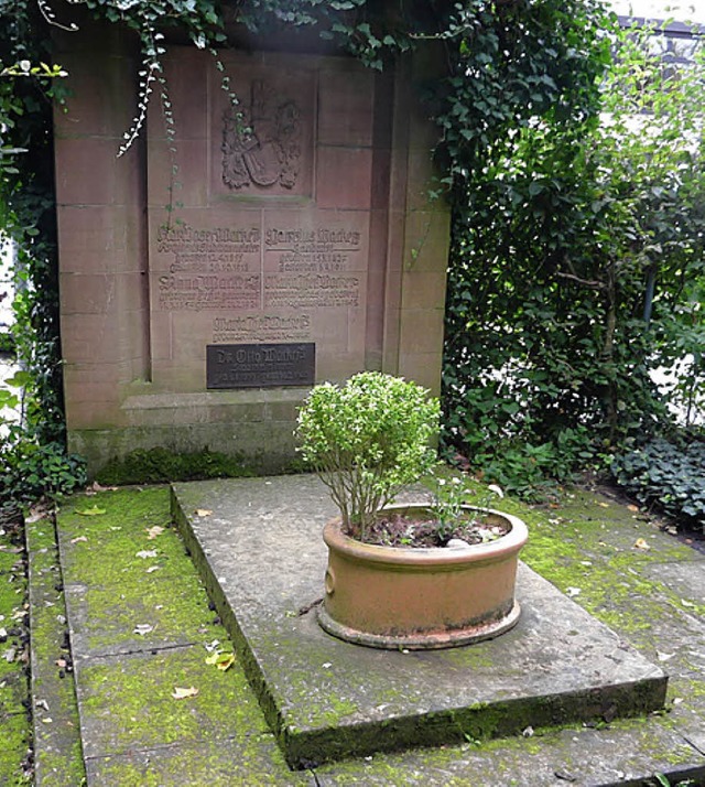 Das Grab des frheren SS-Oberfhrers Wacker auf dem Alten Friedhof.    | Foto: Privat
