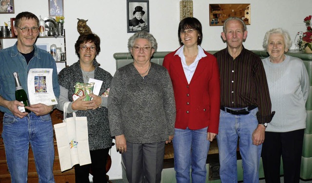 Leo und Marysia van Laerhofen und Jean...old und Gisela Gisi gratulierten.       | Foto: Patrick Burger