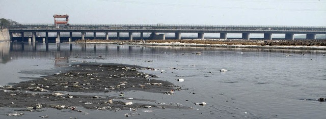 Problemfluss Yamuna: Der indische Flus...meter) ist ein  Nebenfluss des Ganges.  | Foto: dpa