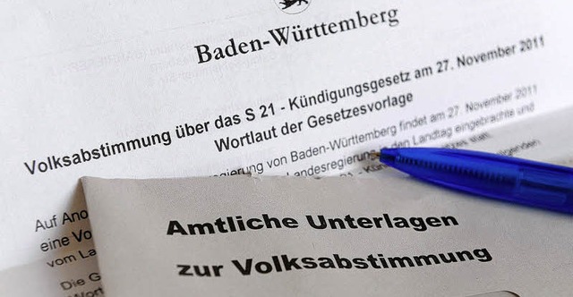 Die Frage der Volksabstimmung sei zu kompliziert, sagt die CDU.   | Foto: dpa
