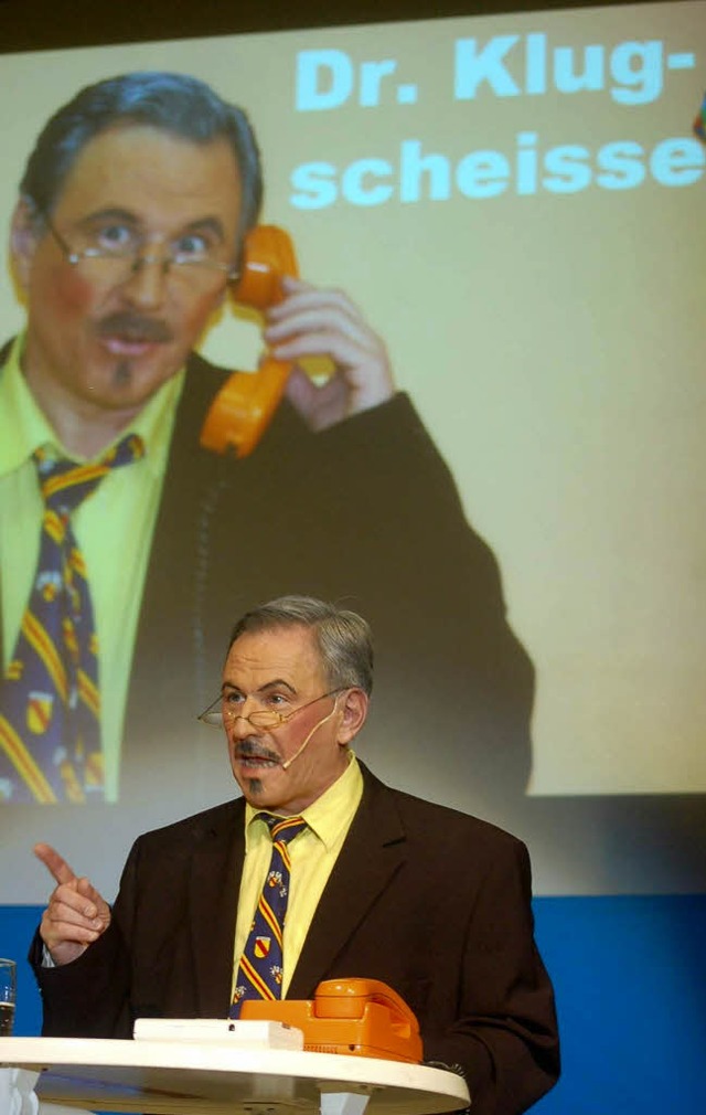 Narrengtti von besonderen Gnaden: Dr. Klugscheier Frst   | Foto: Hildegard Siebold