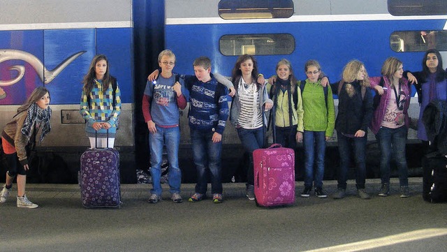 Auf Reisen: Werkrealschler der Zweitlerland-Schule waren in Frankreich.   | Foto: Schule