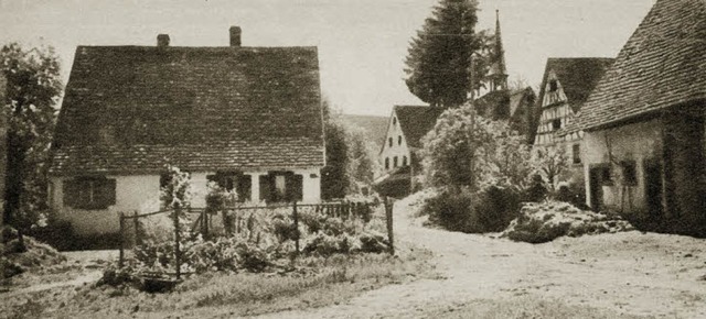 Aus dem Jahr 1926 stammt diese Postkar...Turm der Kapelle St. Agatha zu sehen.   | Foto: Sammlung Birkenmeier