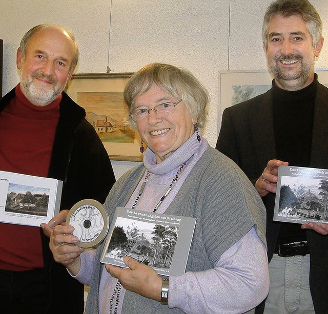 Armin Kronberger und Margot Richter vo...r das Lawinenunglck im Februar 1860.   | Foto: Roswitha Frey