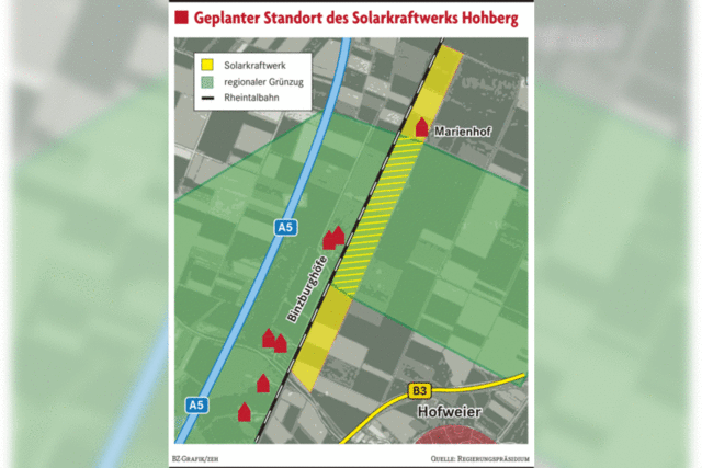 In Hohberg soll das größte Freilandsolarkraftwerk Südbadens entstehen