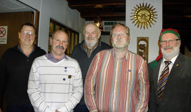 Fr 40 Jahre bei der Narrenzunft ausge...Martin Krieg (von links nach rechts).   | Foto: Elfriede Mosmann
