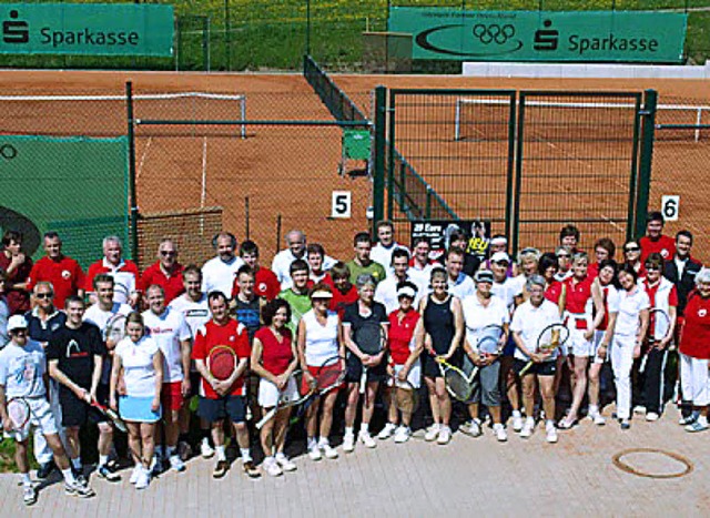 Die Mannschaftsspieler des TC Rot-Wei Waldkirch.  | Foto: Verein