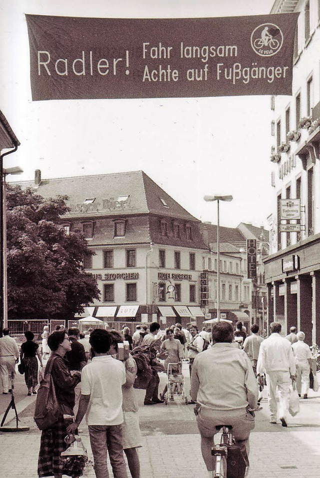 1990 warb die IG Velo mit diesem Trans... &#8211; damals mit sprbarem Erfolg.   | Foto: IG Velo