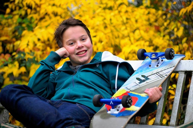 Andreas Warmbrunn (12), junger Schauspieler aus Littenweiler.  | Foto: Thomas Kunz