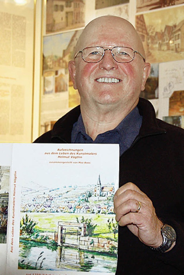 Max Boos präsentiert den Umschlag sein...im Wintermarkt erstmals verkauft wird. | Foto: Alfred Peter Max Boos präsentiert den Umschlag sein...im Wintermarkt erstmals verkauft wird. | Foto: Alfred Peter