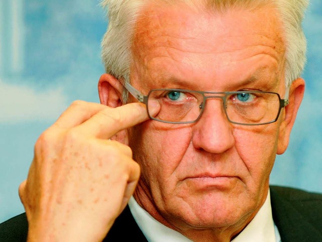 Er geniet Vertrauen: Winfried Kretschmann, Ministerprsident.  | Foto: dpa