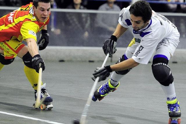 Rollhockeyteams proben im Europapokal