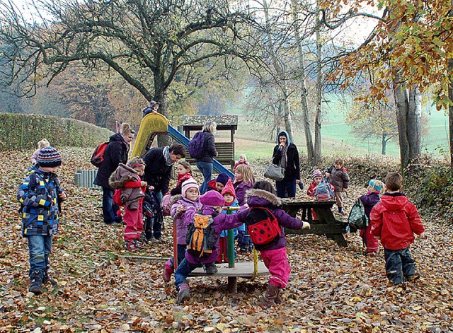 Den alten Kinderspielplatz im Messmers...acher Kindergarten St. Josef besucht.   | Foto: Wolfgang Beck